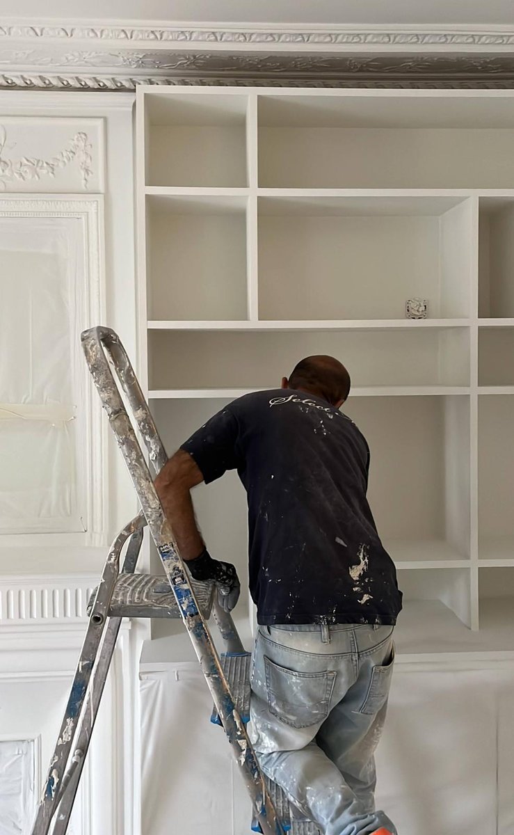 Peinture en cours — travaux parties communes