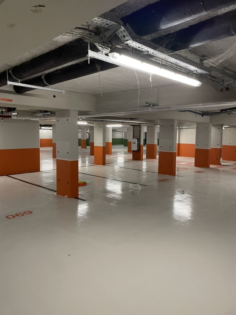 Parking souterrain — rénovation sol