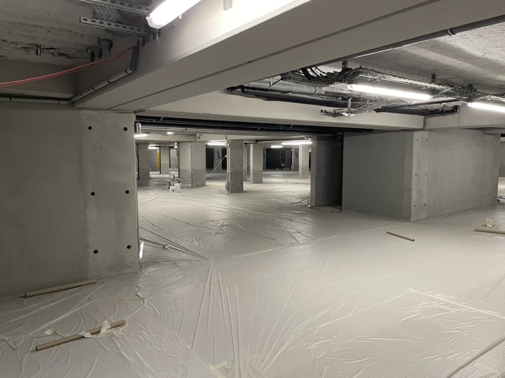 Parking souterrain — rénovation complète