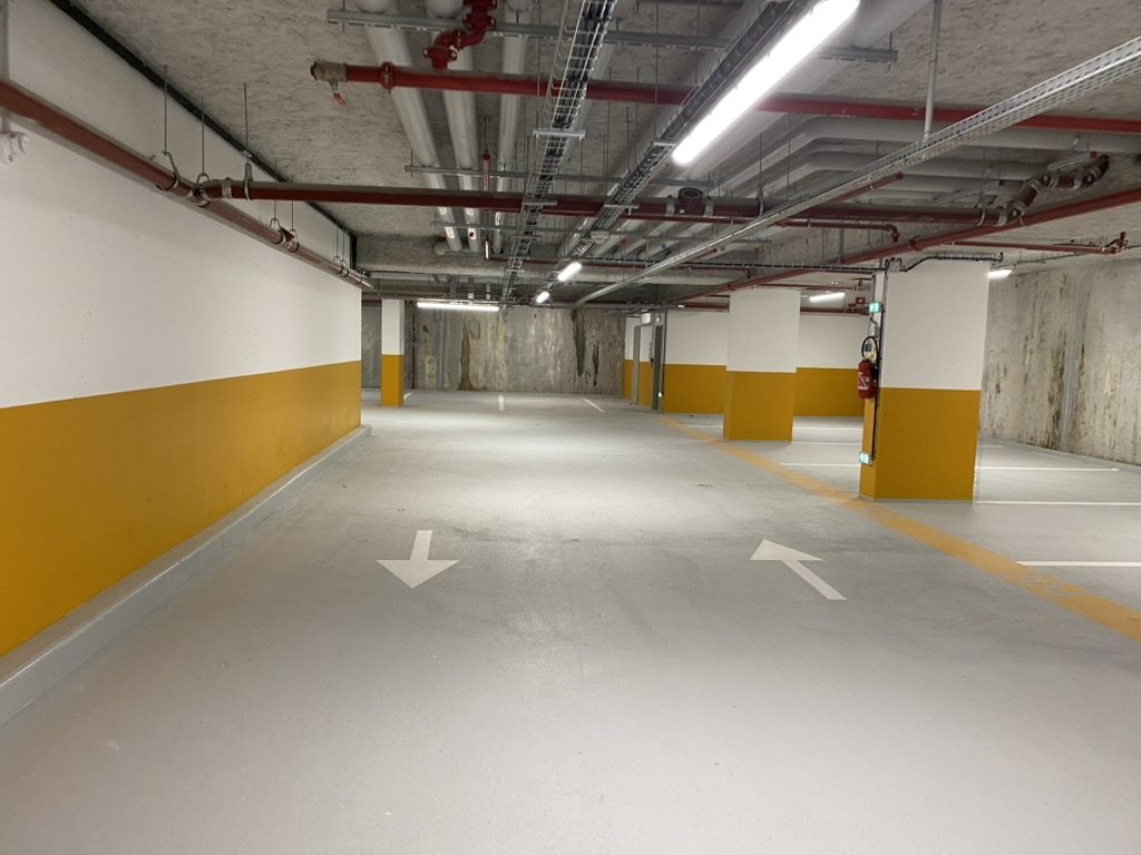 Parking souterrain — rénovation sol