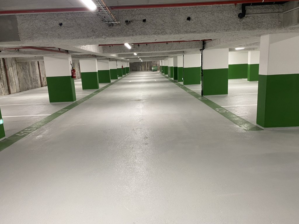 Parking souterrain — rénovation complète