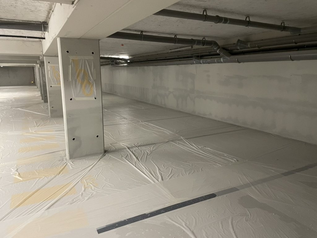 Parking souterrain — rénovation sol