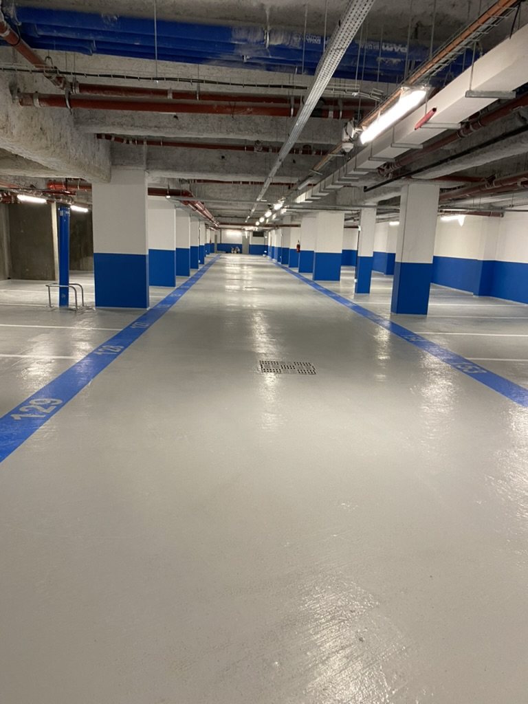 Parking souterrain — rénovation complète