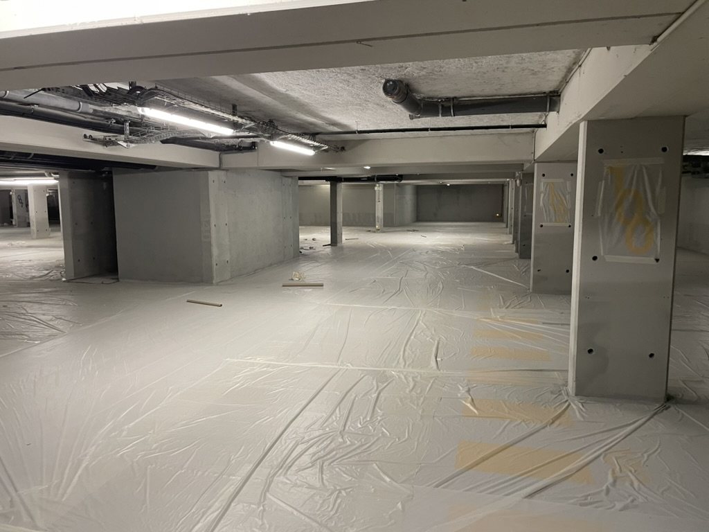 Parking souterrain — chantier en cours