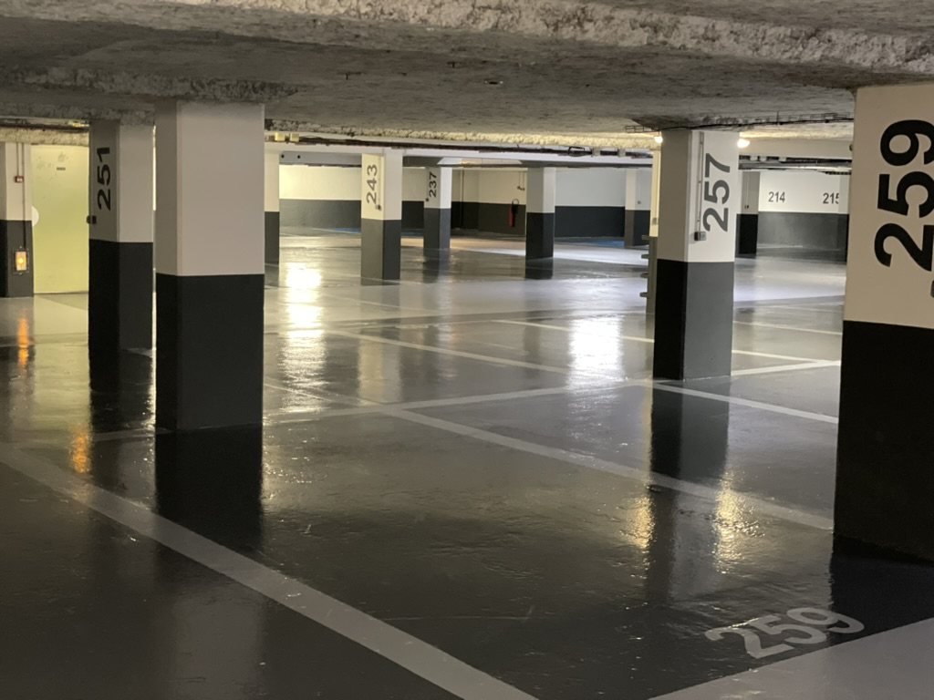 Parking souterrain — rénovation sol