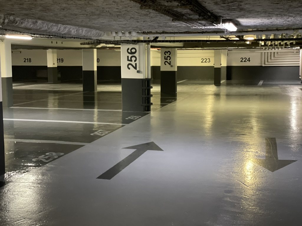 Parking souterrain — chantier en cours