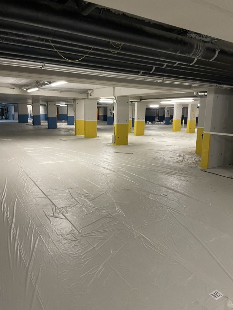 Parking souterrain — rénovation complète