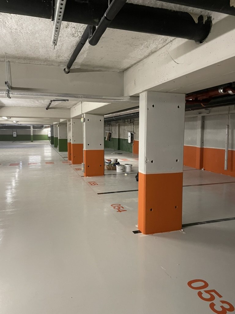 Parking souterrain — rénovation sol