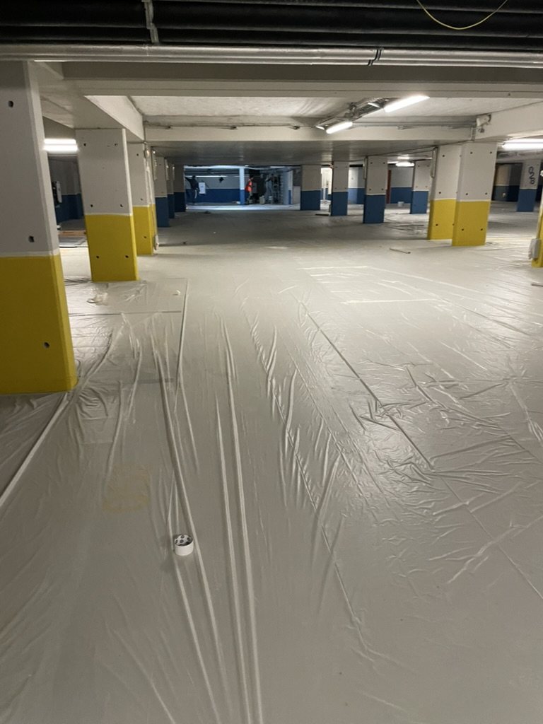 Parking souterrain — rénovation complète